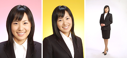 プロフィール写真の撮影見本